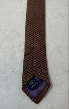 Load image into Gallery viewer, Ted Baker Mens Brown Geometric Print Adjustable Long Formal Designer Tie
