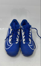 Load image into Gallery viewer, Nike Boys Vapor Edge Shark 2 DH5089-400 Blue And White Football Cleats Size 4Y
