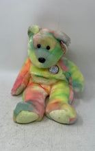 Load image into Gallery viewer, TY Beanie Buddies Multicolor Plush Happy Birthday Teddy Bear Collectible
