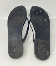 Load image into Gallery viewer, Authentic Tory Burch Womens Black Plastic Flip-Flop Sandals No Size Length 11''
