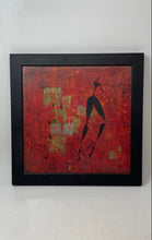 Load image into Gallery viewer, Roberto Fantini Canvas Print Art Red Abstract Figure Framed By Z Gallerie
