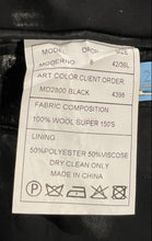 Load image into Gallery viewer, Max Davoli Mens Black Wool Single-Breasted Notch Two Button Blazer Size 42/36L
