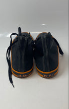 Load image into Gallery viewer, Harley-Davidson Mens Nathan Black Orange Leather Lace-Up Sneaker Shoes Size 11
