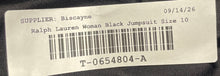 Load image into Gallery viewer, Lauren Ralph Lauren Womens Black Back-Zip Straight Leg One-Piece Jumpsuit Sz 10
