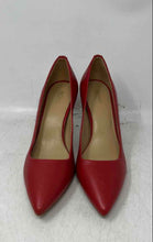 Load image into Gallery viewer, Michael Kors Womens Red Leather Pointed Toe Slip-On Pump Heels Size 8M
