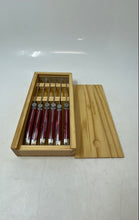 Load image into Gallery viewer, Set Of 6 Pcs Wolfgang Puck Stainless Steel Red Handles Steak Knife
