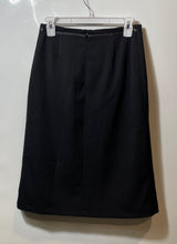 Load image into Gallery viewer, Absolu Confort Paris Womens Black Back Zipper Midi A-Line Skirt Size 42
