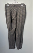Load image into Gallery viewer, Max Studio Womens Multicolor Plaid Flat Front Straight Leg Trouser Pants Size M
