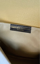 Load image into Gallery viewer, Womens White Genuine Leather Detachable Strap Flap Over Lined Shoulder Handbag
