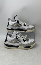 Load image into Gallery viewer, Nike Kids Jordan 4 Retro BQ7669-111 White Gray Lace-Up Sneaker Shoes Size 3Y
