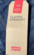 Load image into Gallery viewer, Levi's Womens 414 Blue 5-Pocket Design Classic Straight Leg Jeans Sz 22W W/Tags
