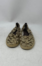 Load image into Gallery viewer, Coach Womens Mellow Brown Signature Print Slip-On Espadrille Flats Size 8.5 M
