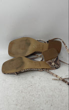 Load image into Gallery viewer, Aldo Womens Adrauder Brown Animal Print Open Toe Strappy Sandals Size 6
