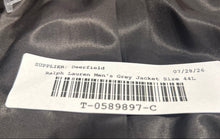 Load image into Gallery viewer, Lauren Ralph Lauren Mens Gray Long Sleeve Notch Lapel Two Button Blazer Size 44L
