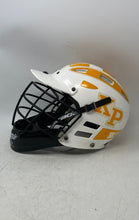 Load image into Gallery viewer, Cascade Mens Yellow White Full-Face Lacrosse Protective Helmet Size Small
