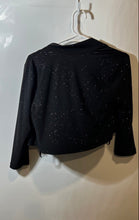 Load image into Gallery viewer, Calvin Klein Womens Black 3/4 Sleeve Shimmer Shrug Cardigan Sweater No Size
