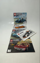 Load image into Gallery viewer, Lot Of 5 Pcs Assorted Lego Speed Champions Mixed Instruction Manuals For Age 3+
