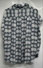 Load image into Gallery viewer, Loft Womens Green White Floral Print Long Sleeve Button-Up Shirt Size Large
