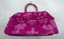 Load image into Gallery viewer, Vera Bradley Womens Pink Paisley Quilted Inner Pocket Zip Top Duffle Handbag
