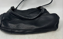 Load image into Gallery viewer, Giani Bernini Womens Black Pebbled Leather Double Handle Shoulder Purse
