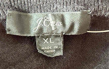 Load image into Gallery viewer, J. Crew Womens Black Cotton Long Sleeve Button Front Cardigan Sweater Size XL
