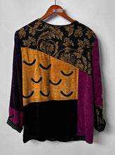 Load image into Gallery viewer, Indigo Moon Womens Multicolor Patchwork Long Sleeve Button Front Jacket Size 1X
