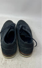 Load image into Gallery viewer, Wall ST Collection Mens Blue Leather Lace-Up Derby Dress Shoes Size 44
