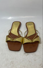 Load image into Gallery viewer, Zara Womens Brown Golden Open Toe Slip-On Flat Slide Sandals Size 41
