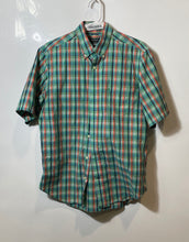 Load image into Gallery viewer, Nautica Mens Multicolor Plaid Short Sleeve Collared Button-Up Shirt Size M

