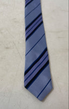 Load image into Gallery viewer, Banana Republic Mens Multicolor Striped Silk Keeper Loop Adjustable Designer Tie
