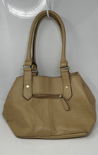 Load image into Gallery viewer, Nicole By Nicole Miller Womens Brown Leather Double Handle Shoulder Bag
