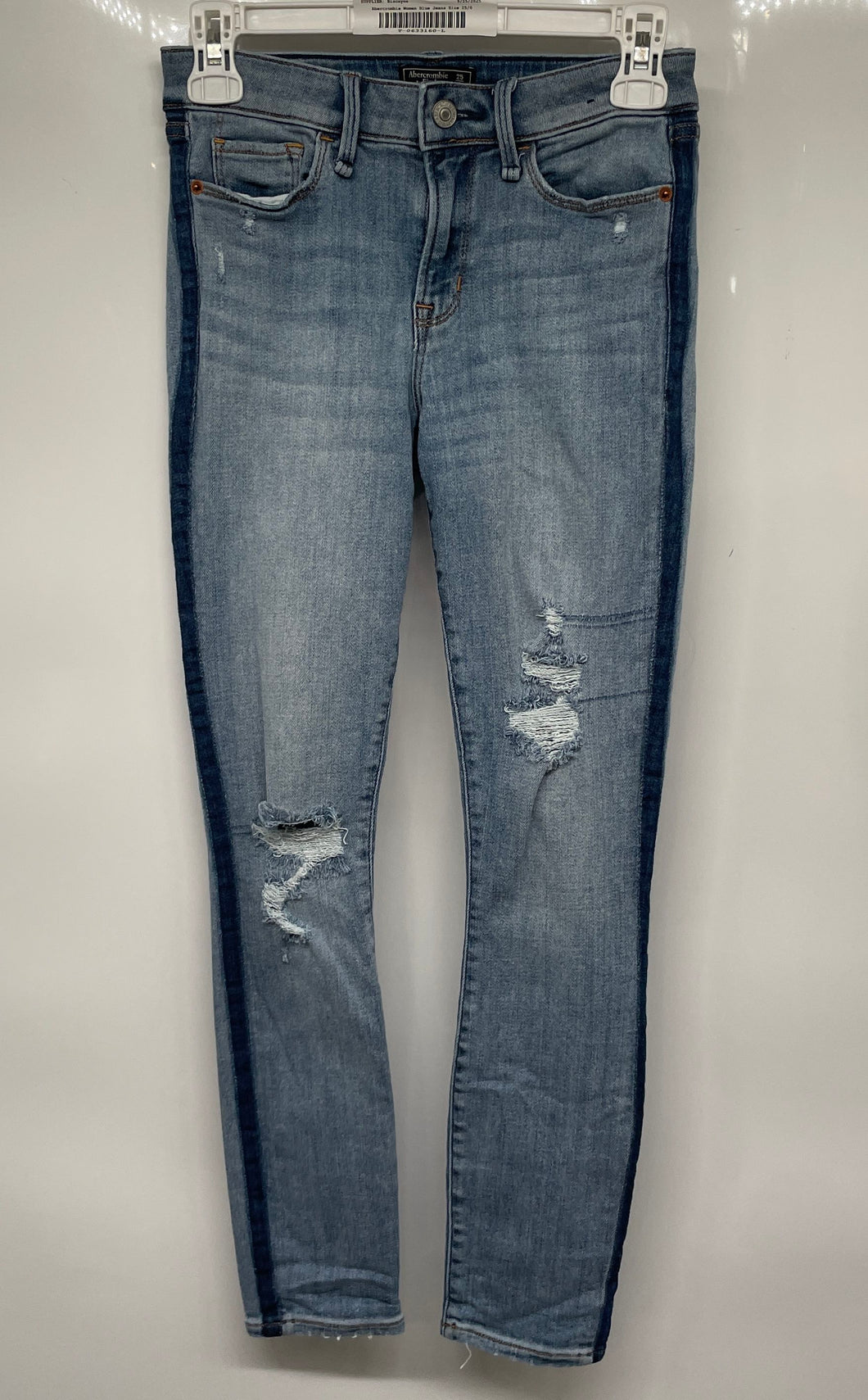 Abercrombie & Fitch Womens Blue Harper Low Rise Skinny Leg Ankle Jeans Size 25/0