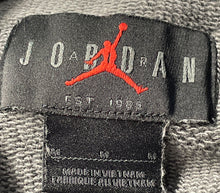 Load image into Gallery viewer, Jordan Mens Gray Flight Heritage Washed Fleece Long Sleeve Pullover Hoodie Sz M
