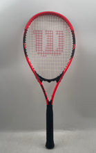 Load image into Gallery viewer, Wilson Federer Black Red Stop Shock Sports Equipment Tennis Racquet
