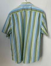 Load image into Gallery viewer, Banana Republic Mens Multicolor Striped Cotton Short Sleeve Button-Up Shirt Sz L
