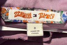 Load image into Gallery viewer, Zendaya Tommy Womens Lilac Long Sleeve Collared Button-Up Shirt Size 8
