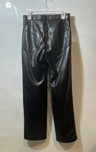 Load image into Gallery viewer, Abercrombie &amp; Fitch Womens Black Leather Ultra High Rise Ankle Pants Size 28/6
