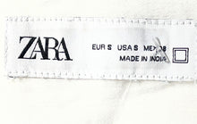 Load image into Gallery viewer, Zara Mens White Cotton Mandarin Collar Long Sleeve Button-Up Shirt Size Small
