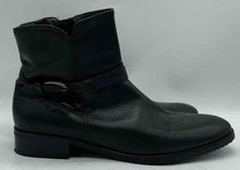 Load image into Gallery viewer, Gabor Women&#39;s Black Leather Round Toe Pull-On Ankle Boots Size 7.5
