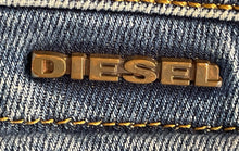 Load image into Gallery viewer, Diesel Mens Blue Denim Medium Wash Distressed Pockets Straight Leg Jeans Size 30
