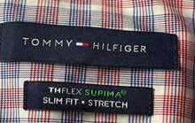Load image into Gallery viewer, Tommy Hilfiger Mens Multicolor Plaid Slim-Fit Long Sleeve Dress Shirt Size L
