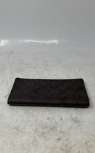 Load image into Gallery viewer, Coach Womens Pink Brown Signature Print Inner Divider Flap Bifold Wallet
