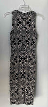 Load image into Gallery viewer, Maggy London Womens Black Beige Printed Sleeveless Bodycon Dress Size 2
