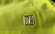 Load image into Gallery viewer, Calvin Klein Womens Green Henley Neck Short Sleeve Stretch T-Shirt Size Medium
