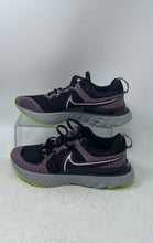 Load image into Gallery viewer, Nike Womens React Infinity Run Flyknit 2 CT2423-500 Black Purple Running Shoes 7
