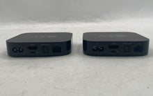 Load image into Gallery viewer, Apple TV 3rd Gen Black Wi-Fi 1080p HD Media Streamers Silver Remote x2
