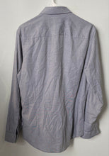 Load image into Gallery viewer, Calvin Klein Mens Gray Cotton Long Sleeve Collared Button-Up Shirt Size S
