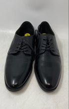 Load image into Gallery viewer, Calvin Klein Mens Black Leather Lace-Up Almond Toe Derby Dress Shoes Size 9
