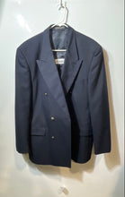 Load image into Gallery viewer, Bert Pulitzer Mens Blue Peak Lapel Double-Breasted Six-Button Blazer Size 42L
