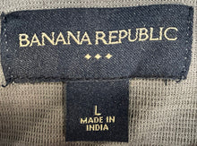 Load image into Gallery viewer, Banana Republic Mens Gray Textured Cotton Long Sleeve Button-Up Shirt Size L
